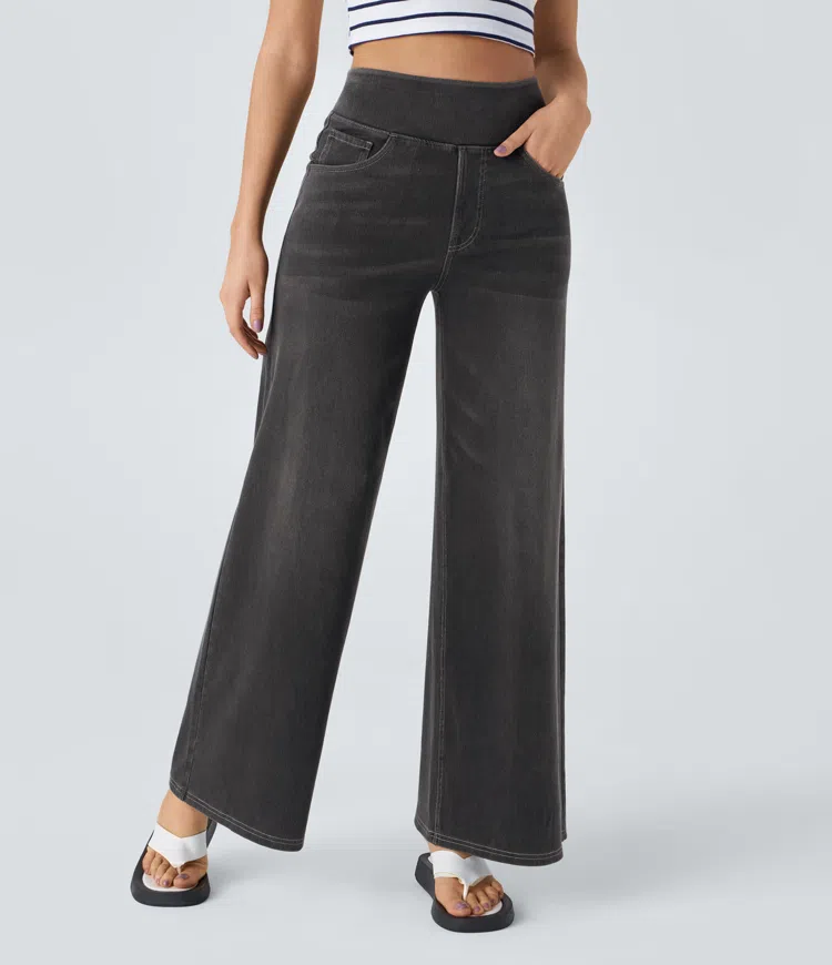 Cali Stretch Wide Jeans