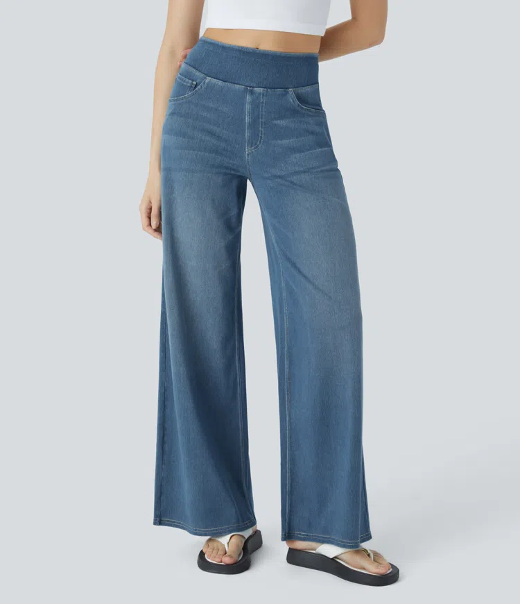 Cali Stretch Wide Jeans